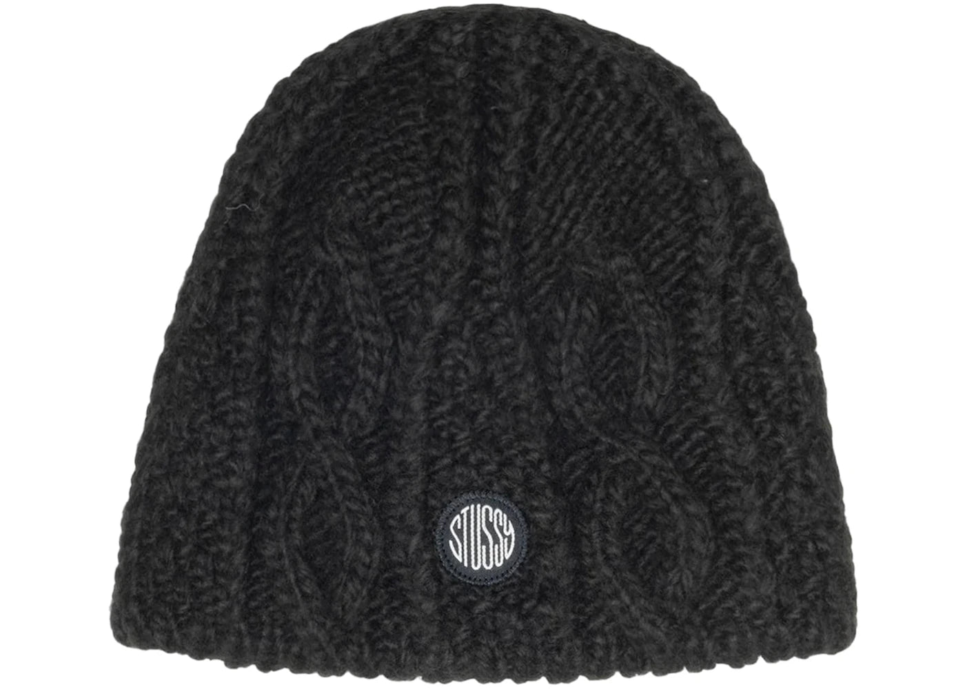 Stussy Cable Knit Skullcap Black