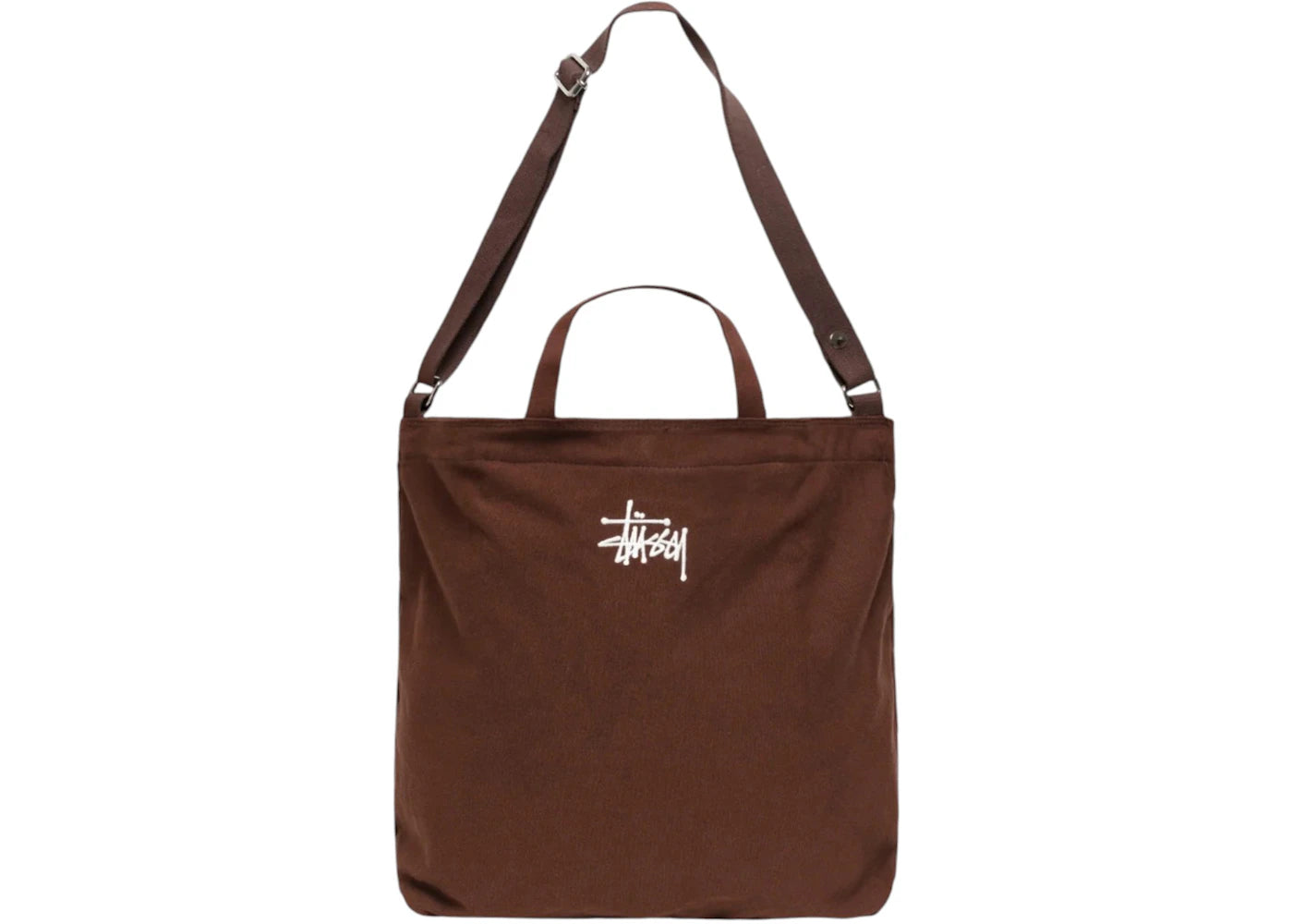 Stussy Canvas Crossbody Bag Brown