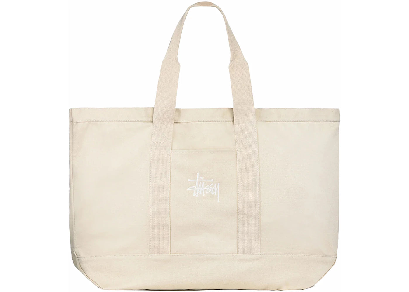 Stussy Canvas Extra Large Tote Bag Natural