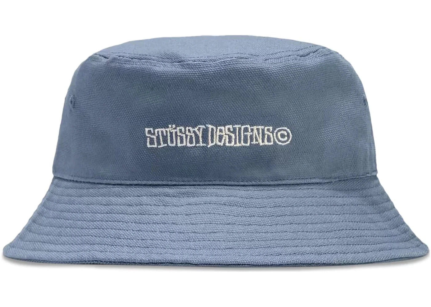 Stussy Canvas Wide Brim Bucket Hat Light Blue
