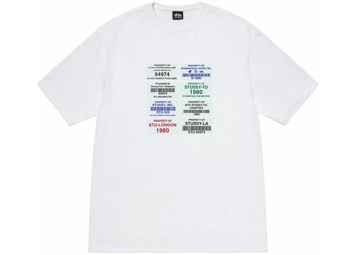Stussy Codes Tee White