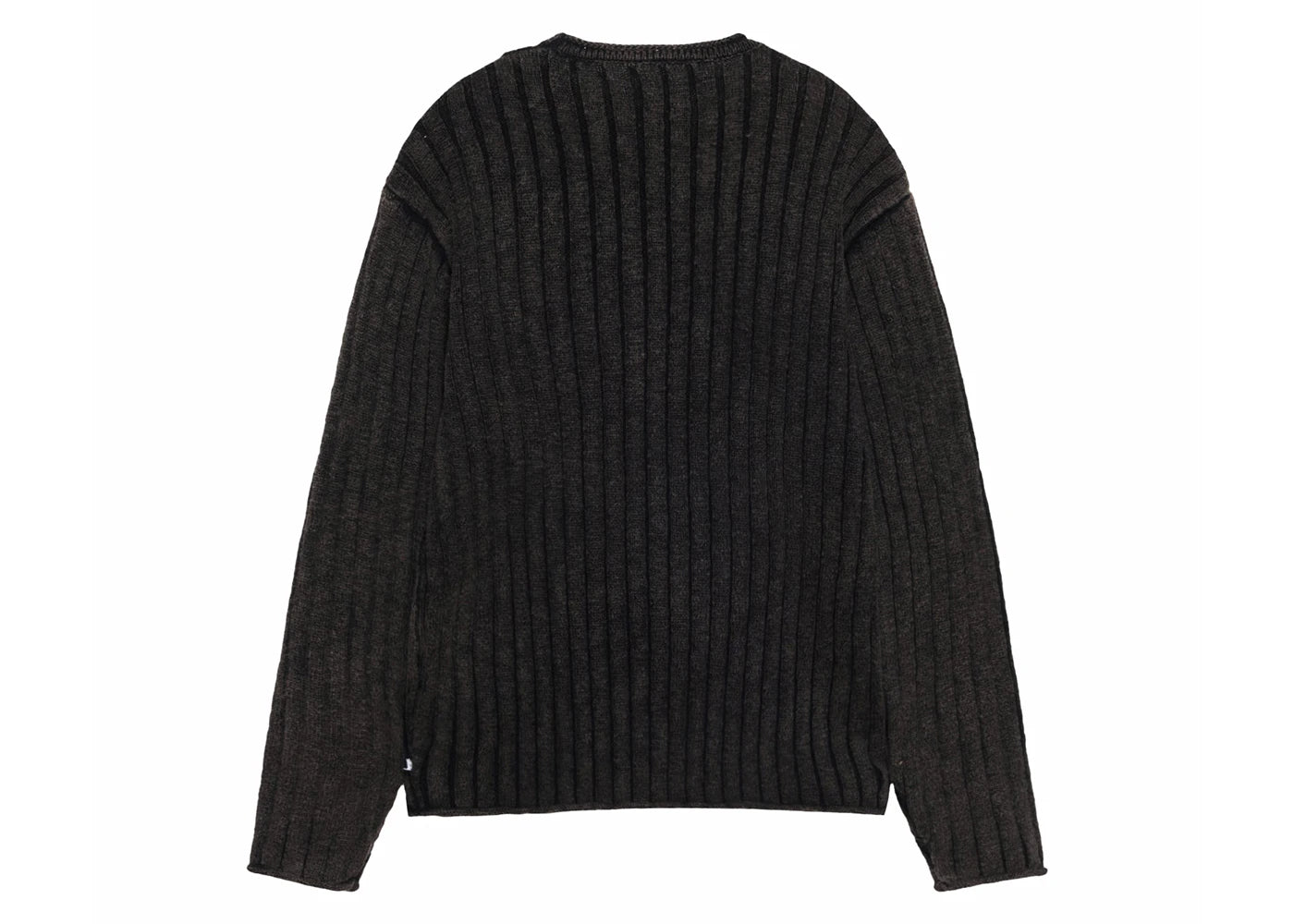 Stussy Cotton Slub Rib Crew Black