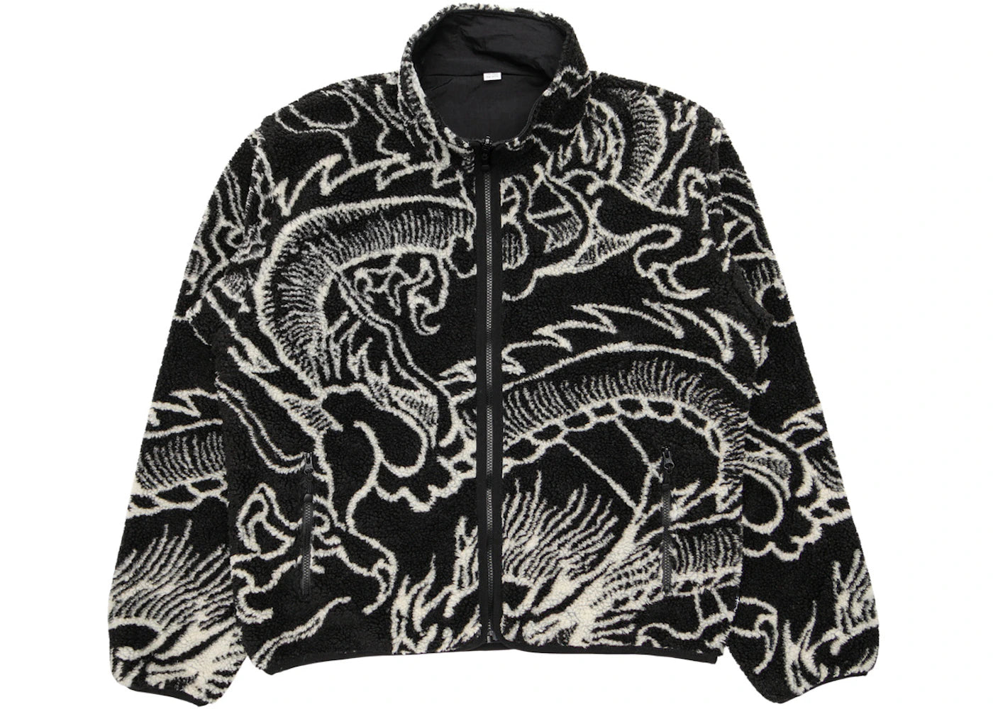 Stussy Dragon Sherpa Jacket Black