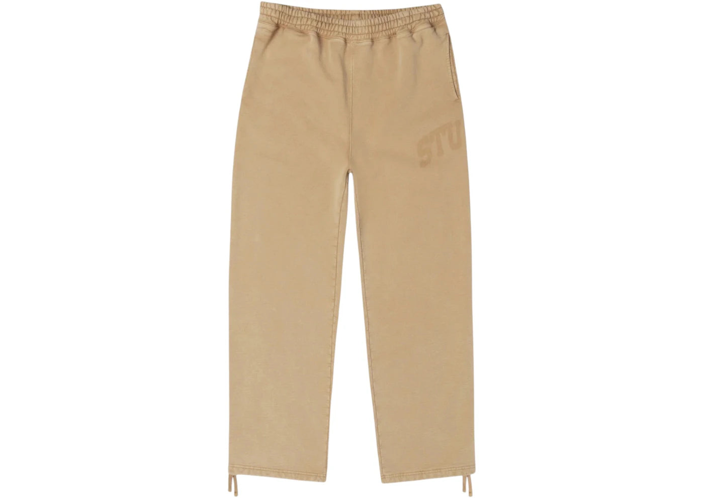 Stussy Faded Graphic Fleece Pant Washed Beige