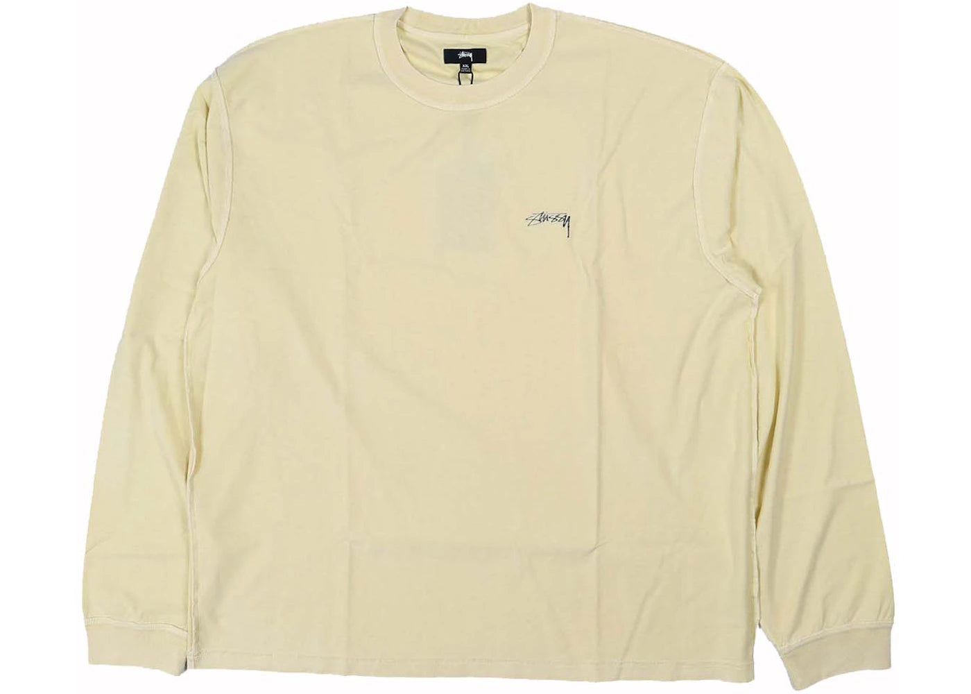 Stussy Lazy Long Sleeve T-shirt Pale Yellow