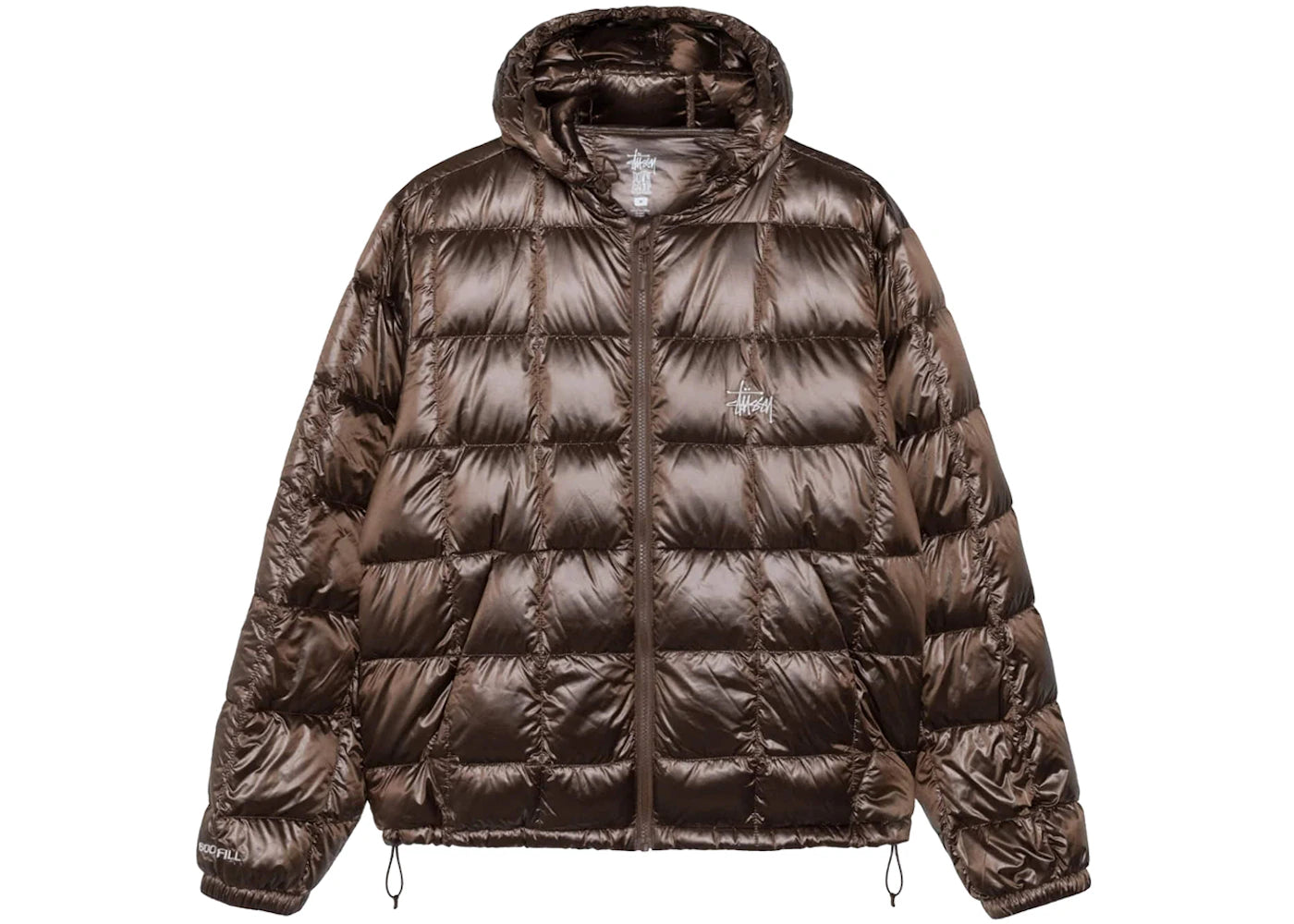 Stussy Midweight Hooded Puffer Brown