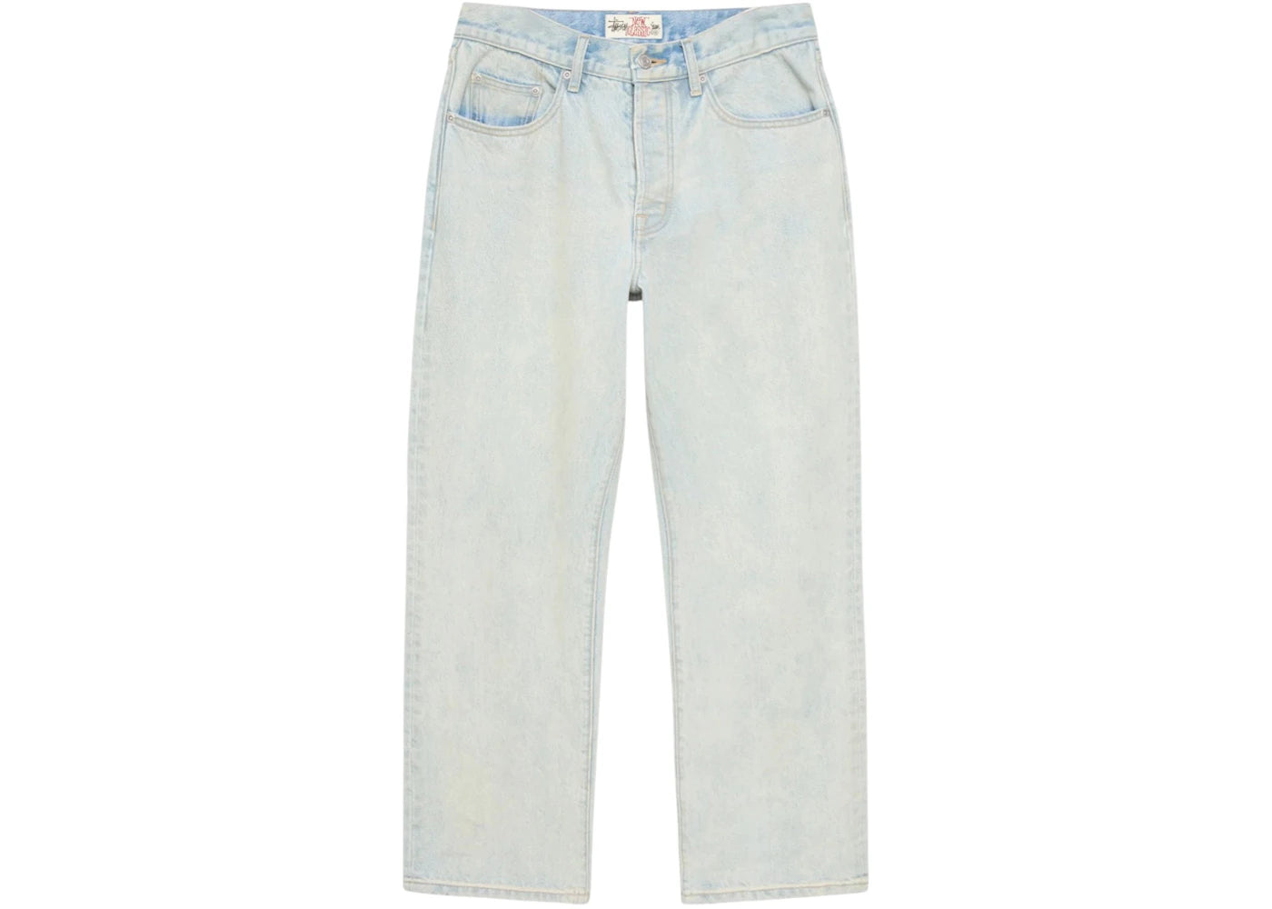 Stussy New Classic Pigment Coated Denim Jean Light Wash