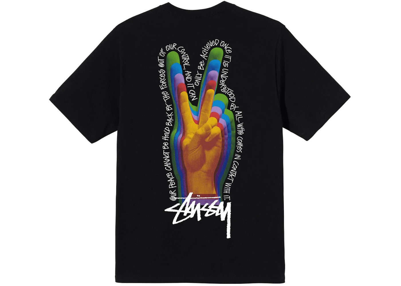 Stussy Peace Sign T-shirt Black