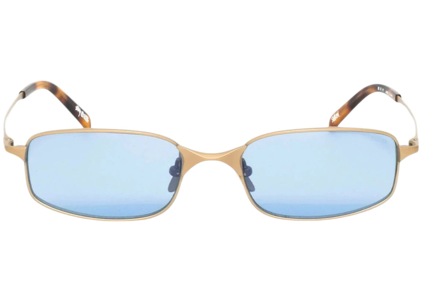 Stussy Simon Sunglasses Matte Gold/Light Blue Lens