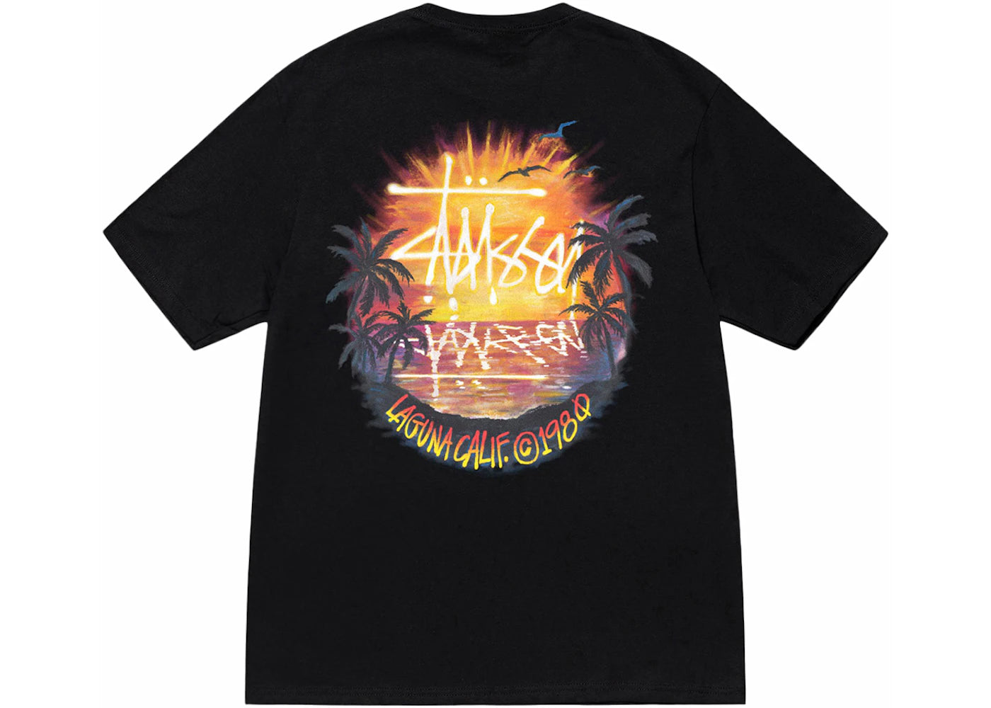 Stussy Sunset Tee Black