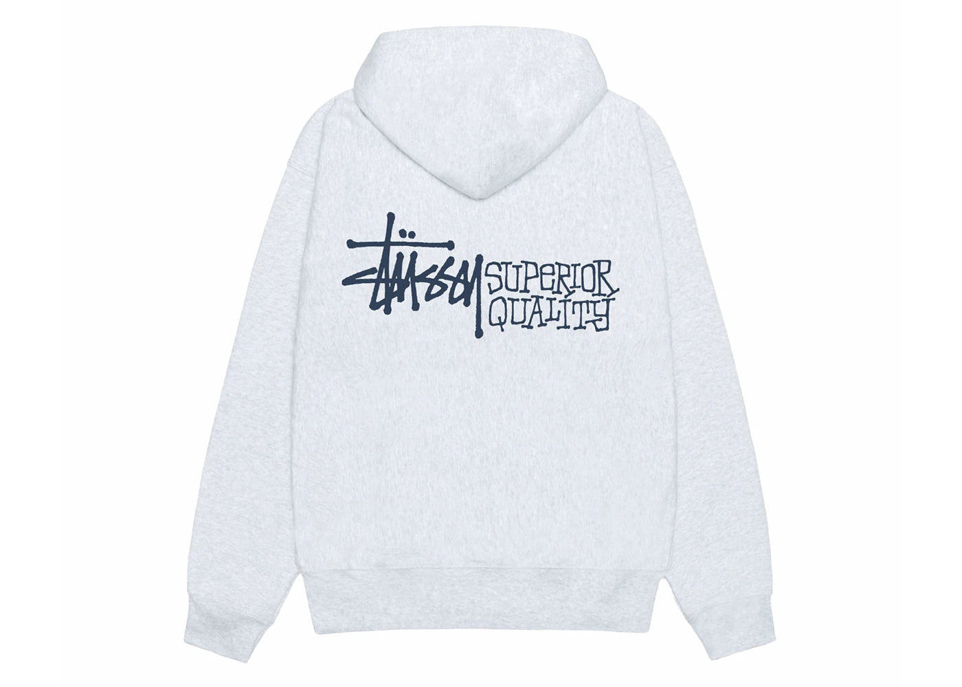 Stussy Superior Quality Zip Hoodie Ash Heather