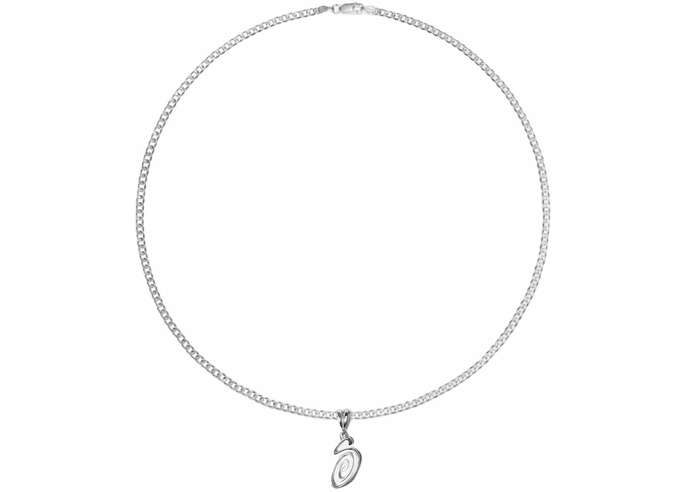 Stussy Swirly S Chain Sterling Silver