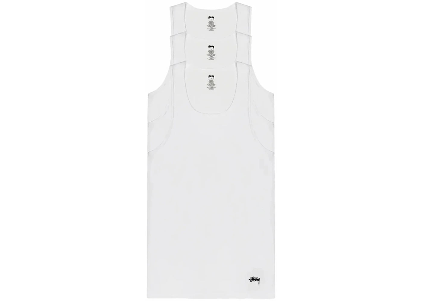 Stussy Tank Tops (3 Pack) White