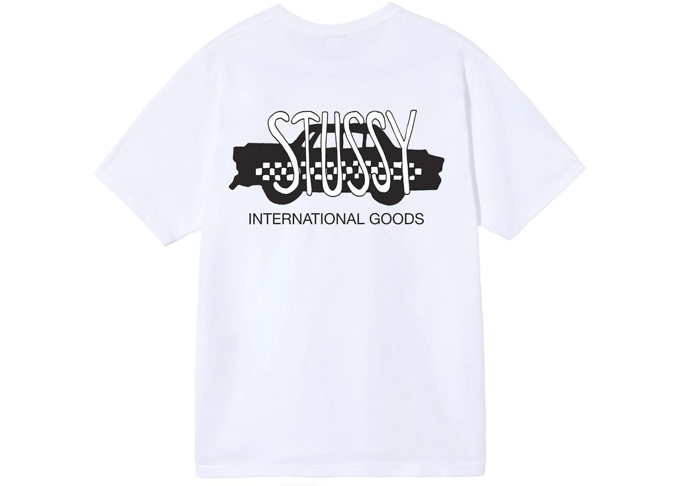 Stussy Taxi Cab Tee White