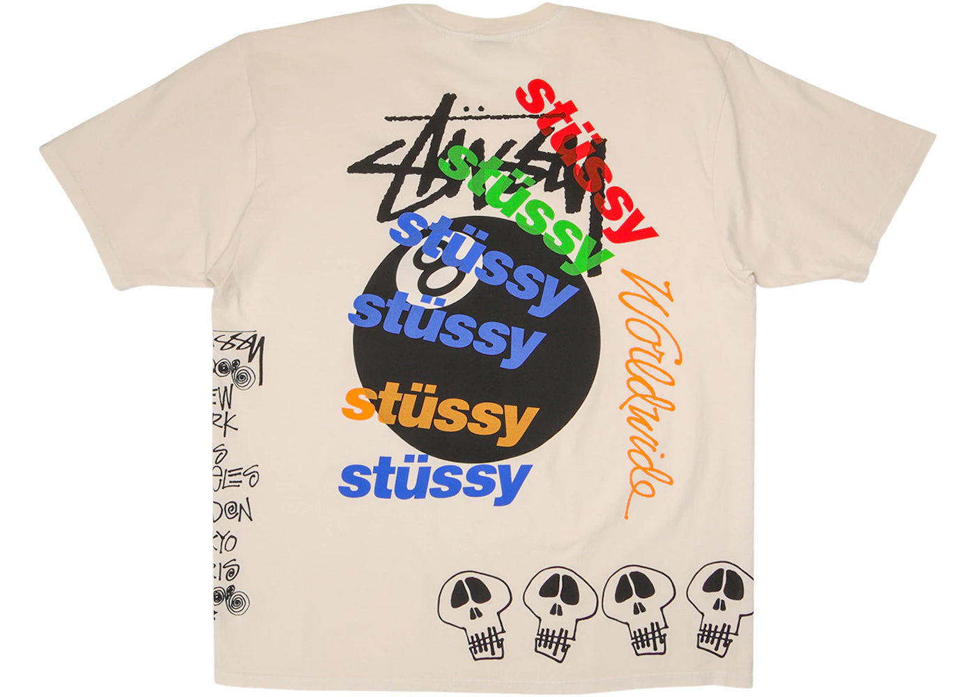 Stussy Test Strike Pigment Dyed Tee Natural
