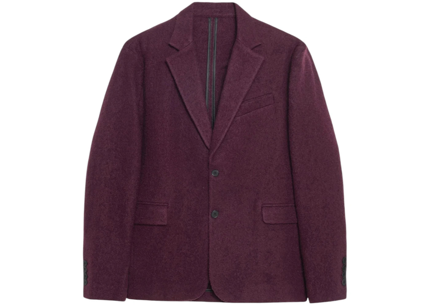 Stussy Textured Wool Blazer Wine