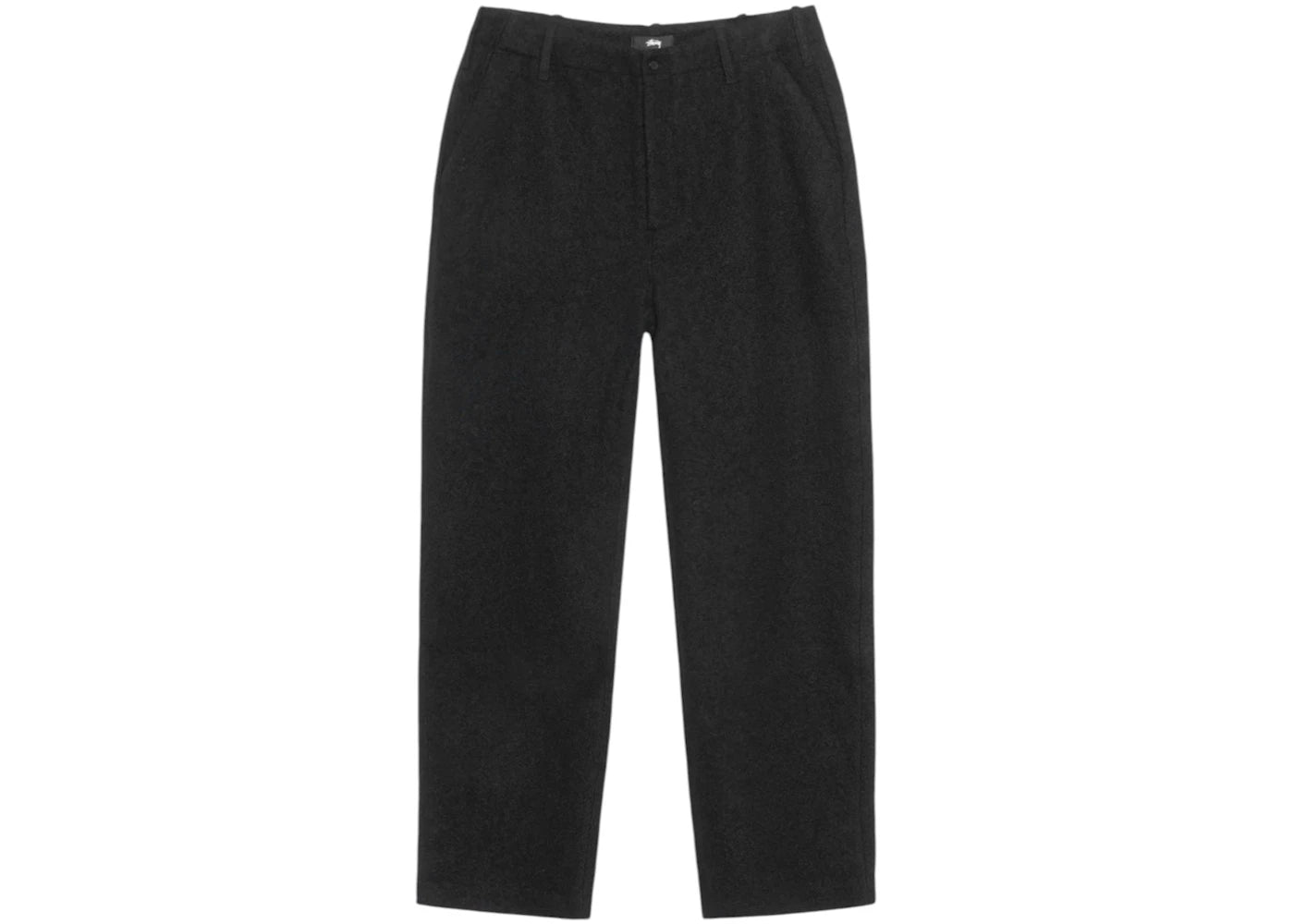 Stussy Textured Wool Relaxed Trouser Black
