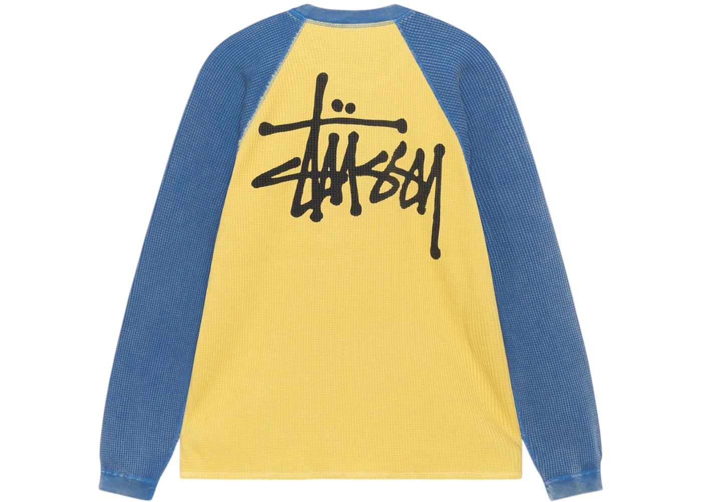 Stussy Thermal 2 Tone Raglan Shirt Yellow
