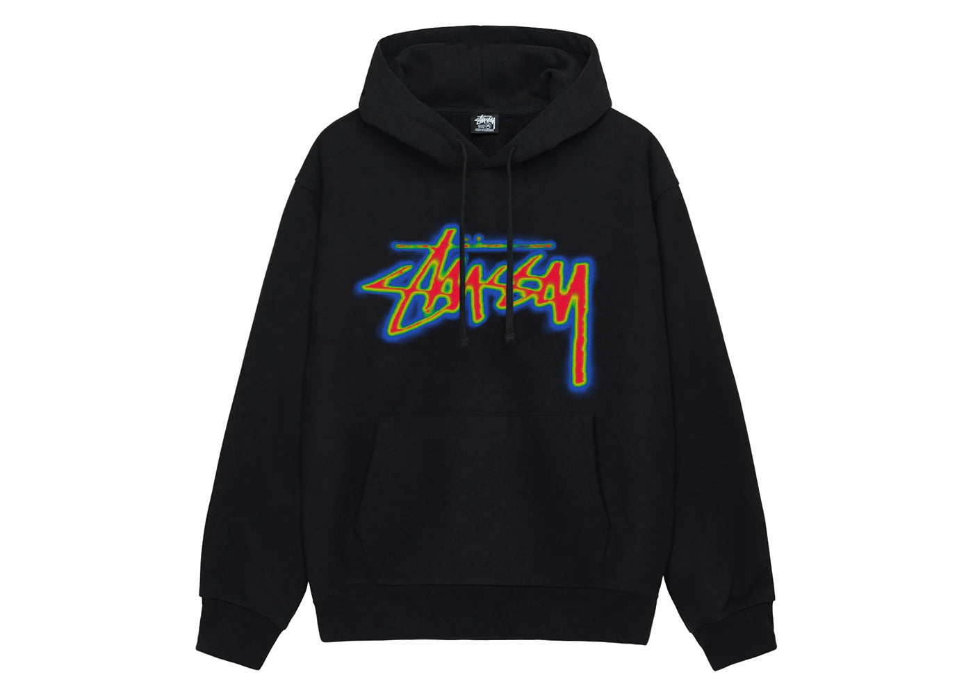 Stussy Thermal Stock Hoodie Black