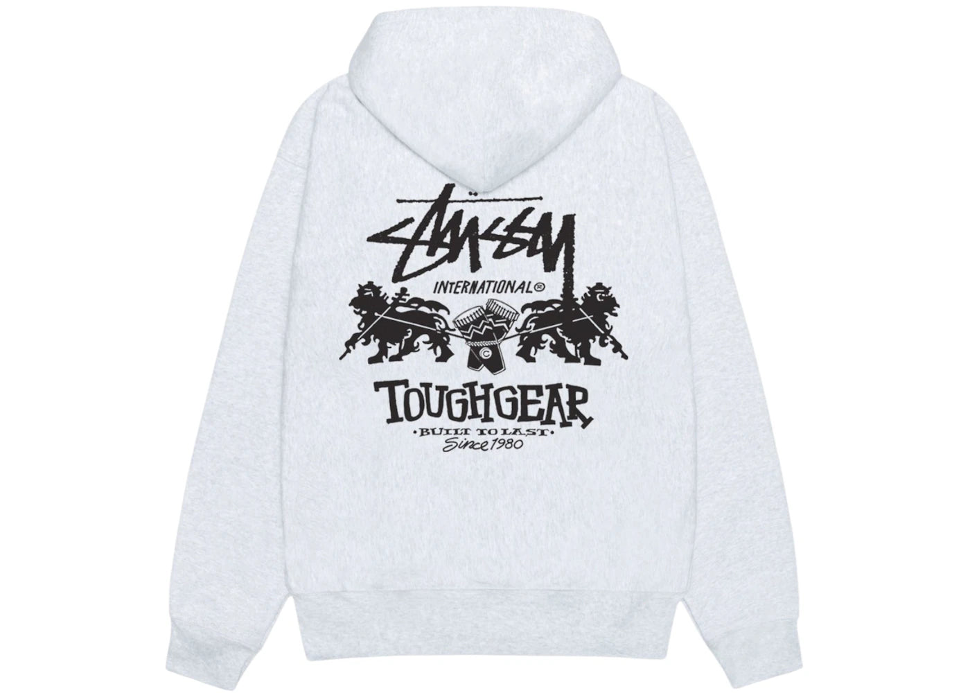 Stussy Tough Gear International Hoodie Ash Heather