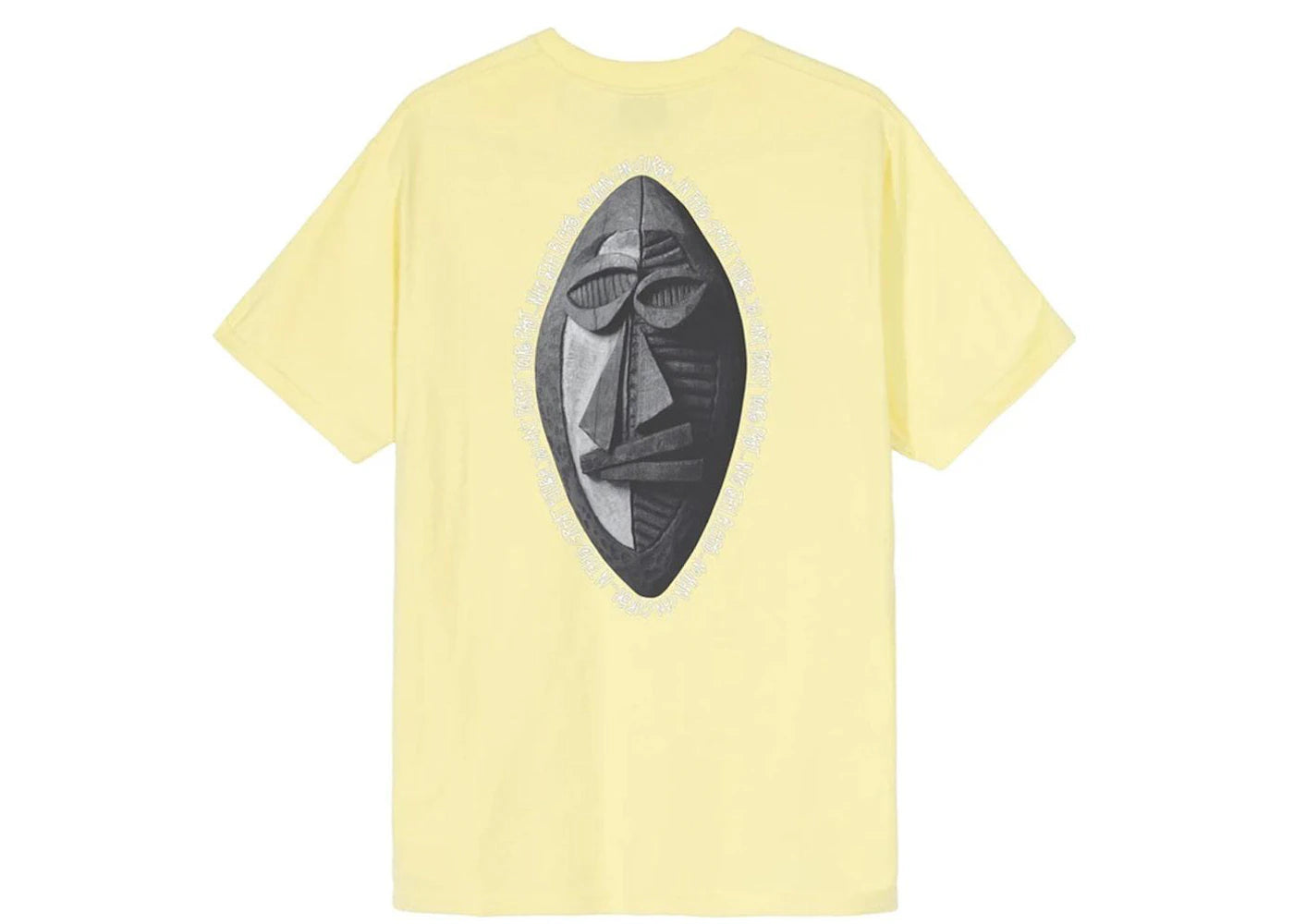 Stussy Tribal Mask Tee Yellow