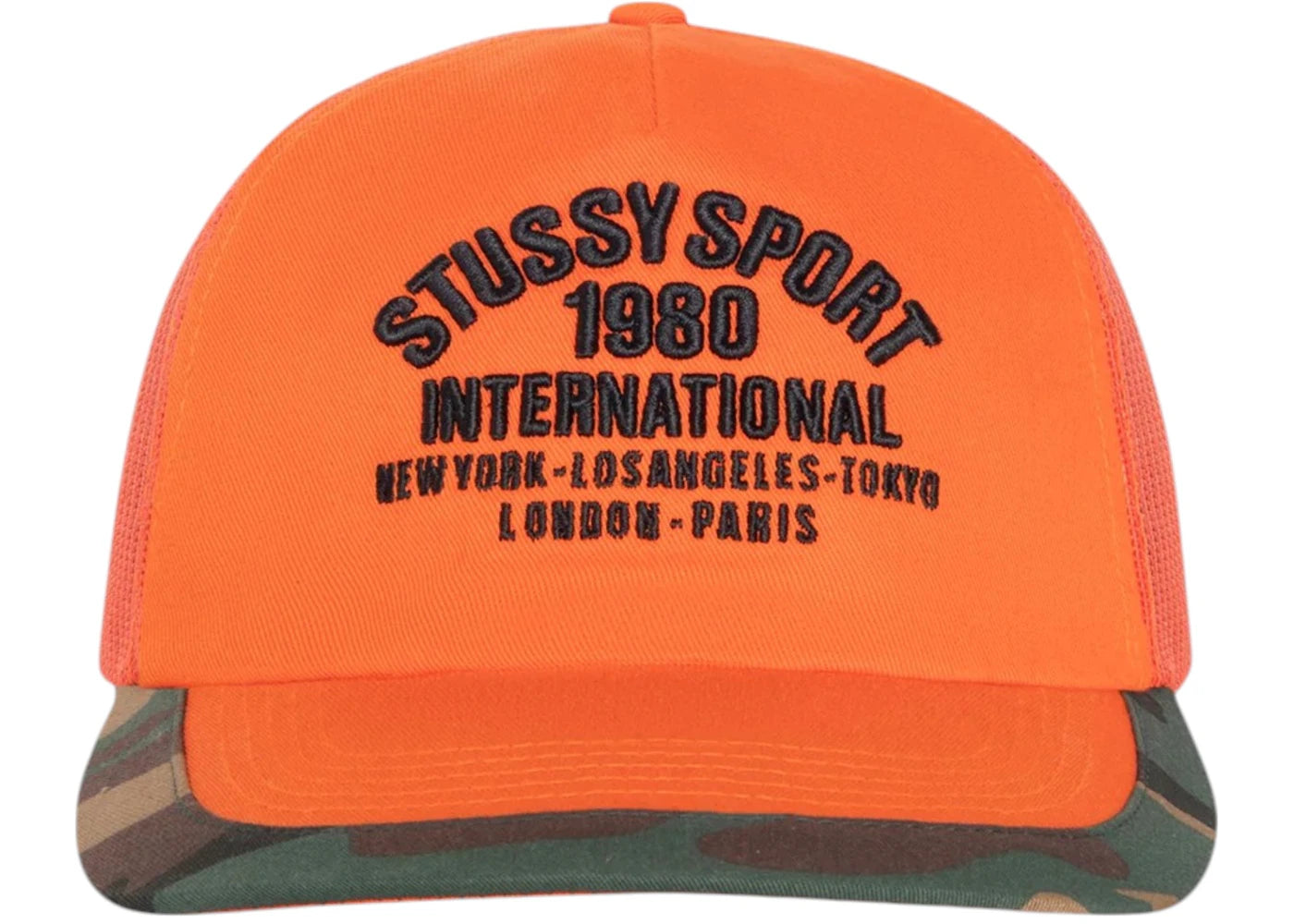 Stussy Trucker International Snapback Orange