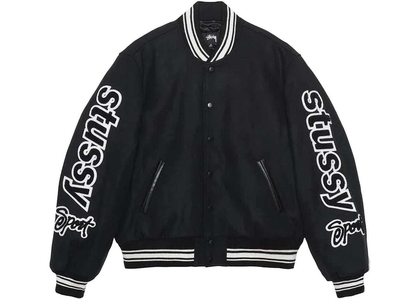 Stussy Varsity Competition Jacket Black
