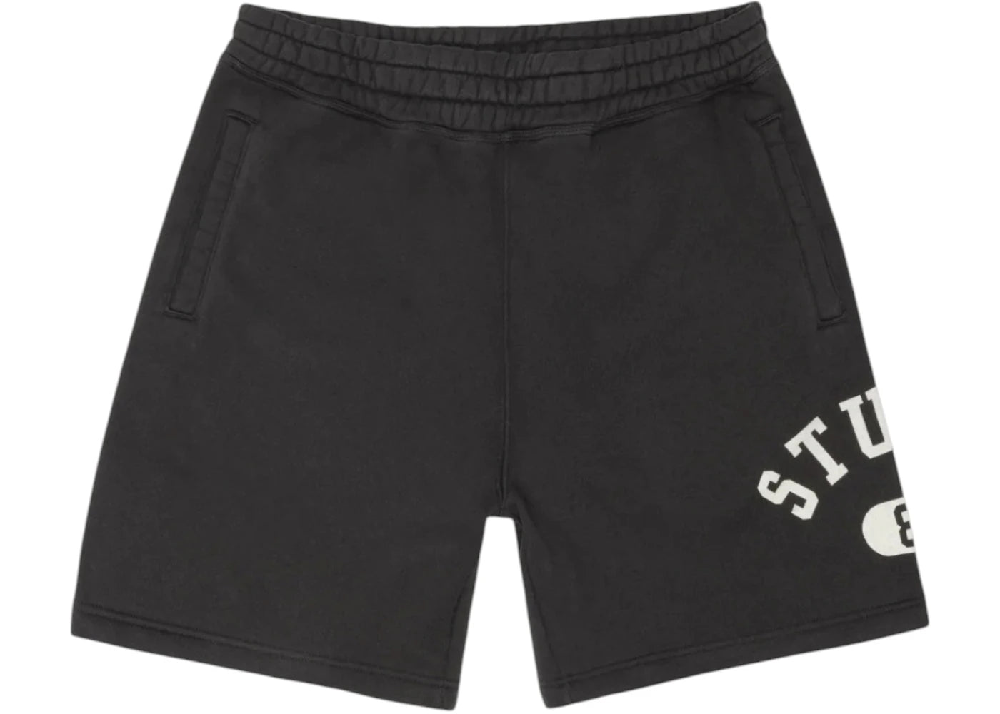 Stussy Varsity Fleece Short Washed Black