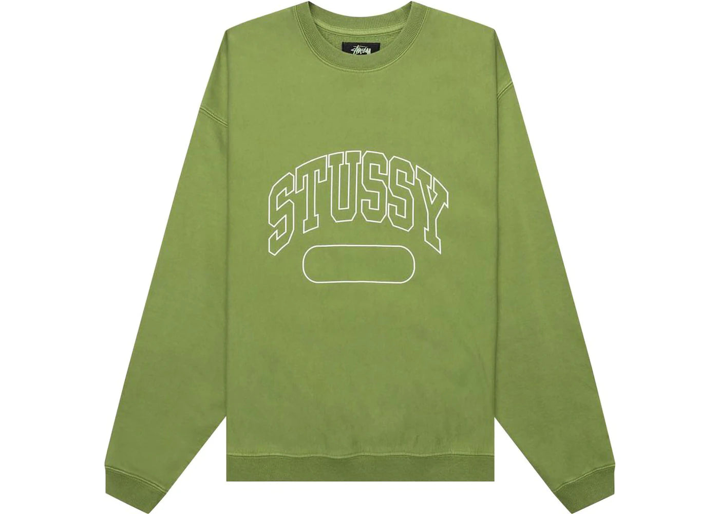 Stussy Varsity Oversized Crew Green