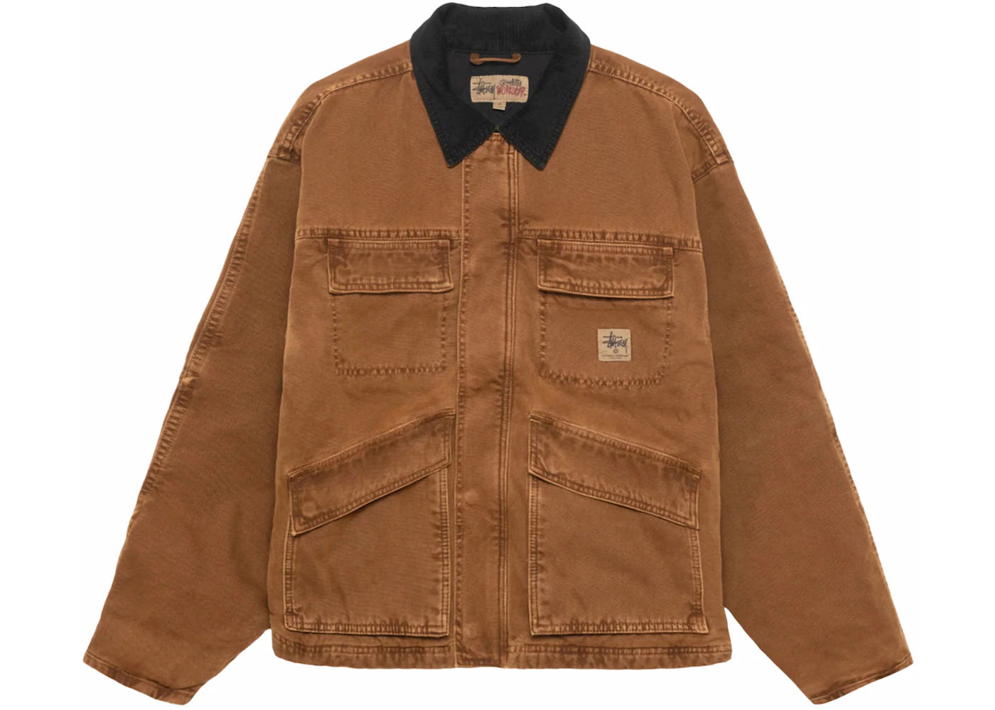 Stussy Washed Canvas Shop Jacket Bronze