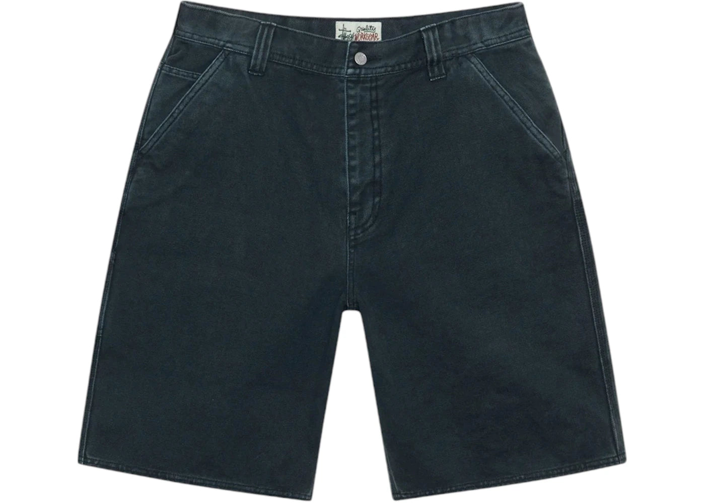 Stussy Washed Canvas Work Short Black