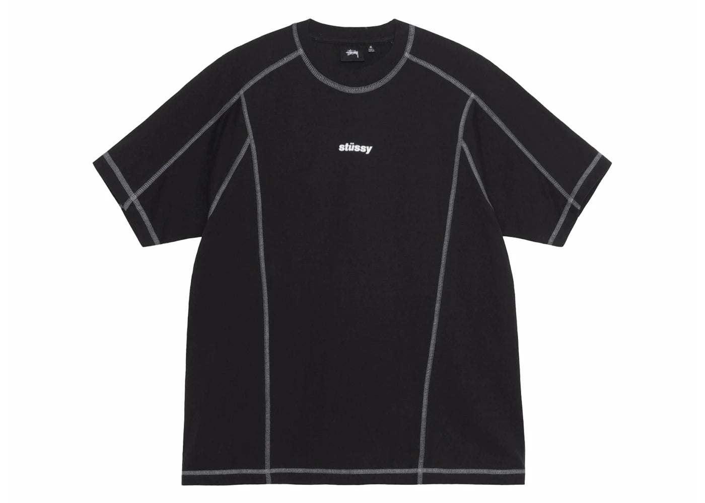 Stussy Wave Cotton Crew Black