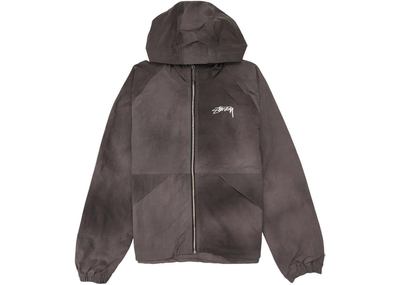 Stussy Wave Dye Beach Shell Jacket Black
