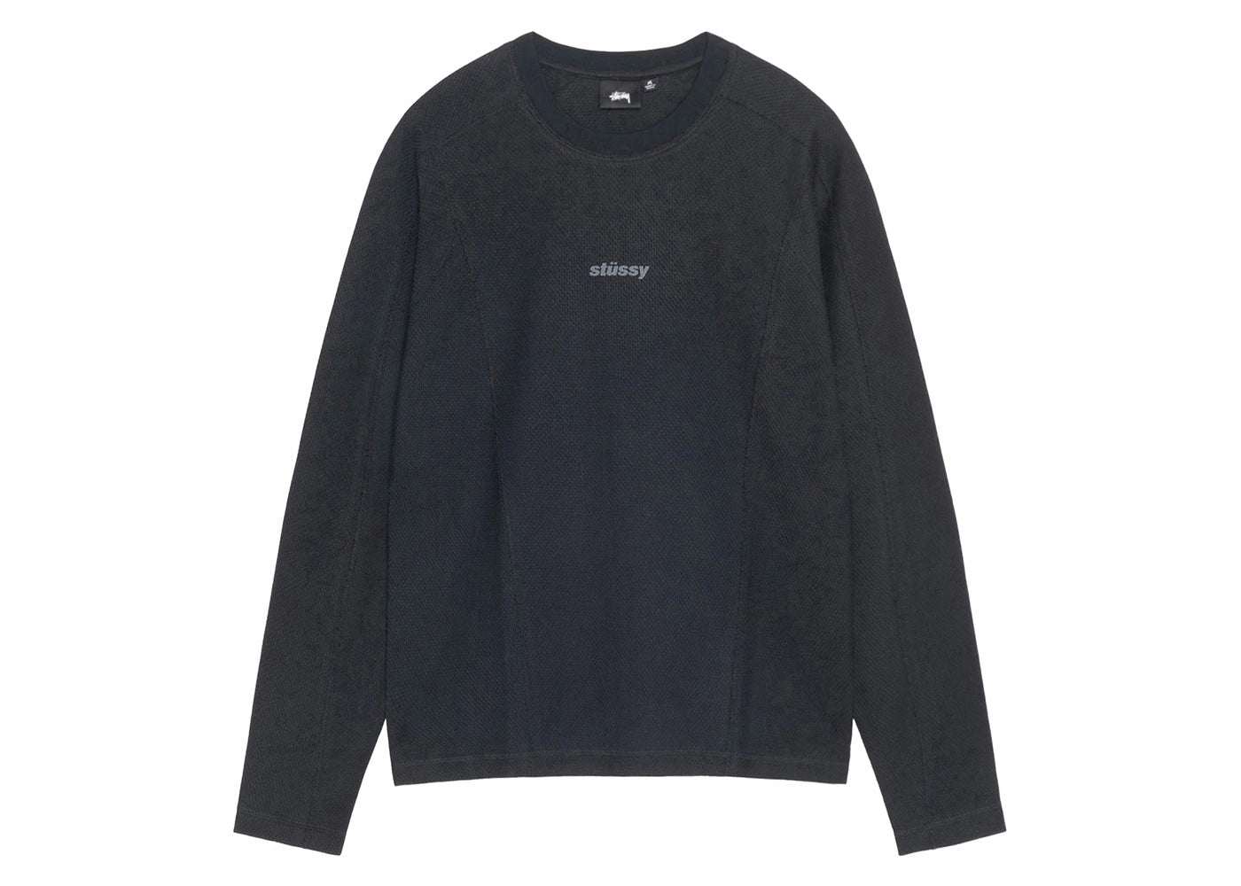 Stussy Wave Jersey Crew Black