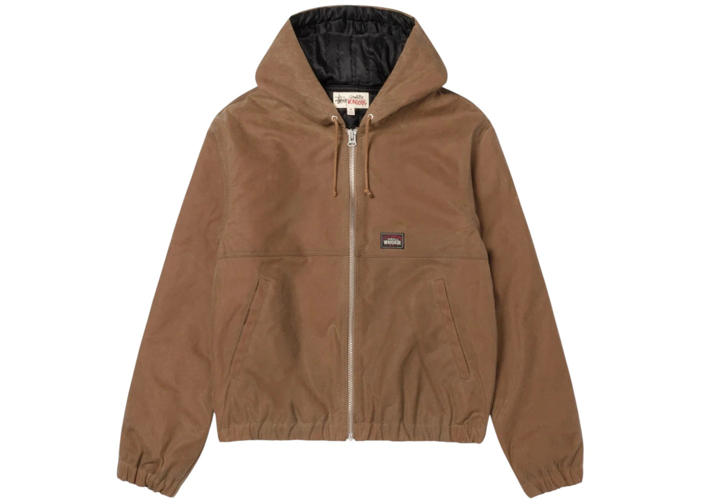 Stussy Waxed Cotton Work Jacket Khaki