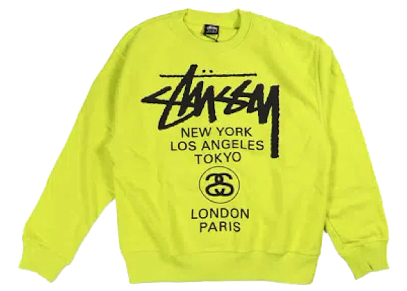 Stussy World Tour Crewneck Keylime