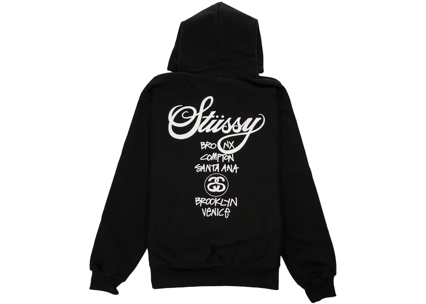 Stussy World Tour Hoodie Black