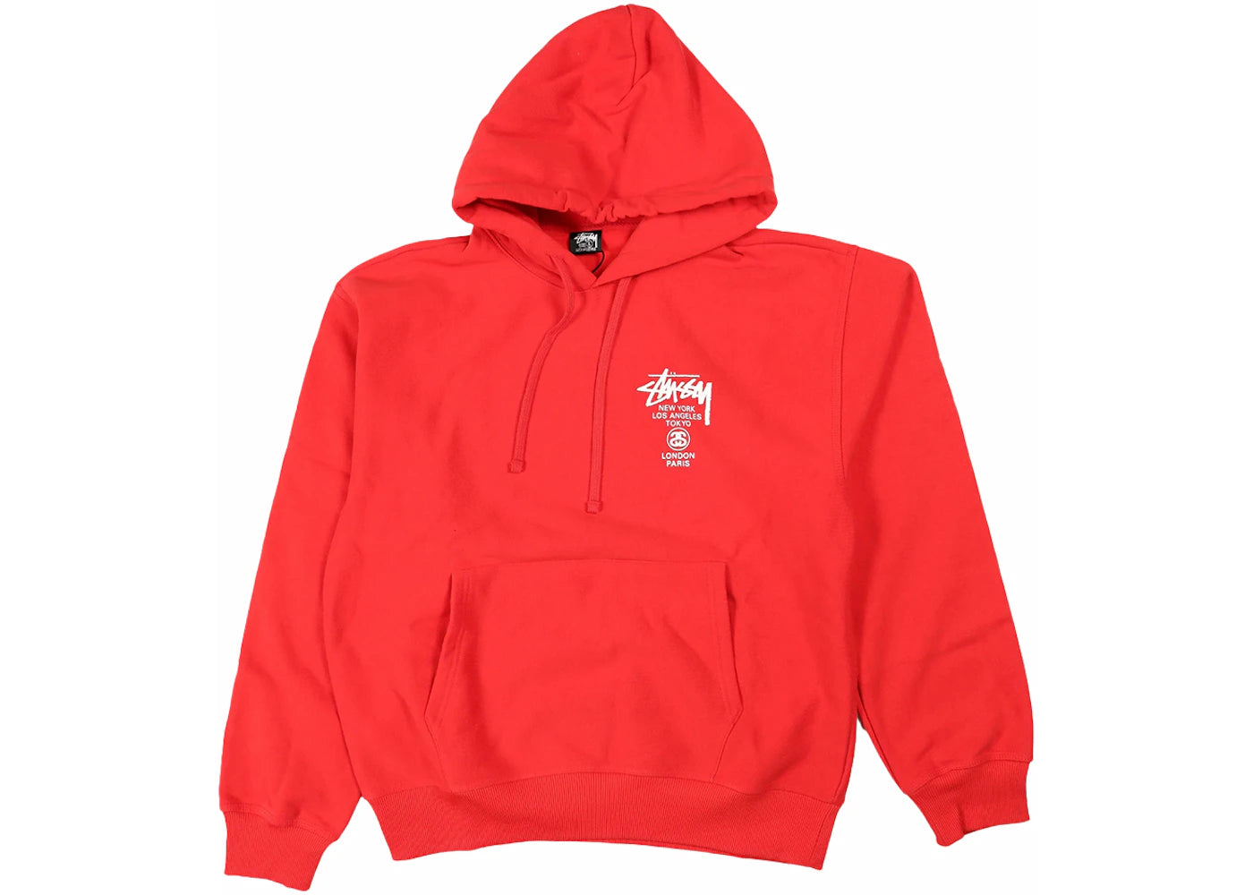 Stussy World Tour Hoodie Red