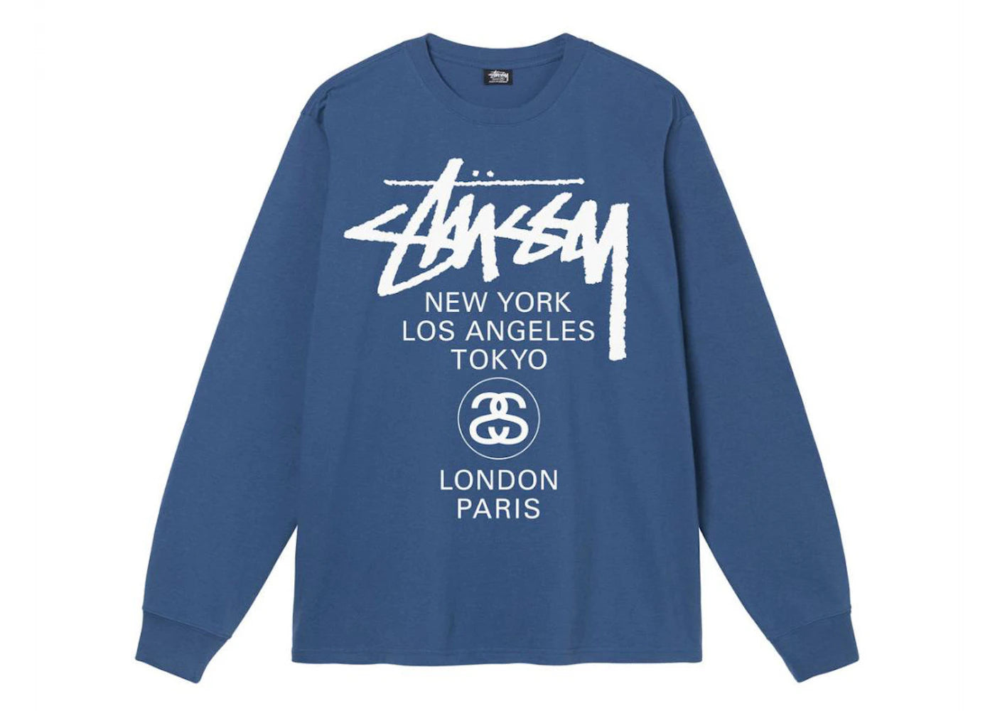 Stussy World Tour LS Tee Midnight (FW22)