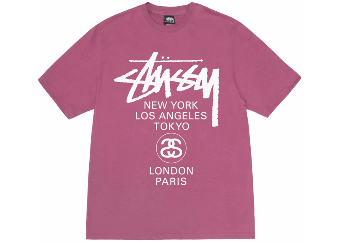 Stussy World Tour T-shirt Berry