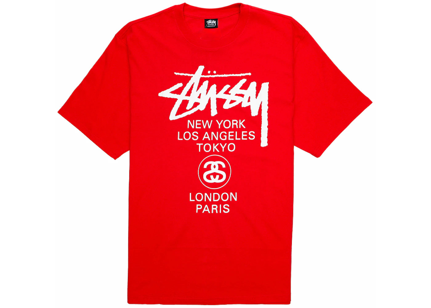 Stussy World Tour Tee Dark Red (FW22)