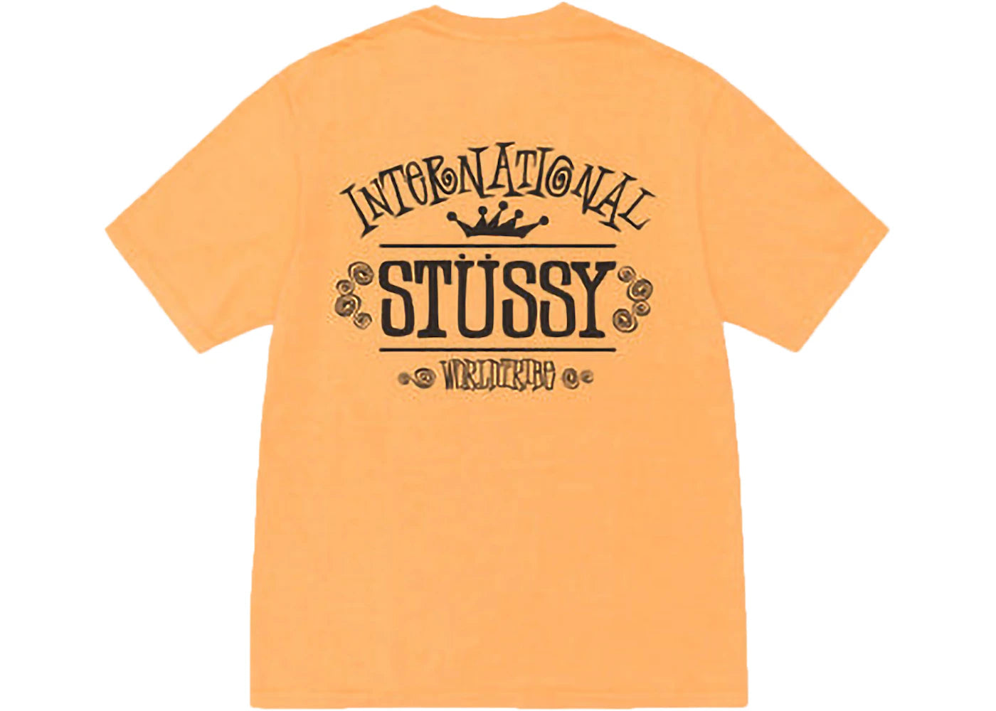 Stussy Worldwide Pigment Dyed Tee Orange