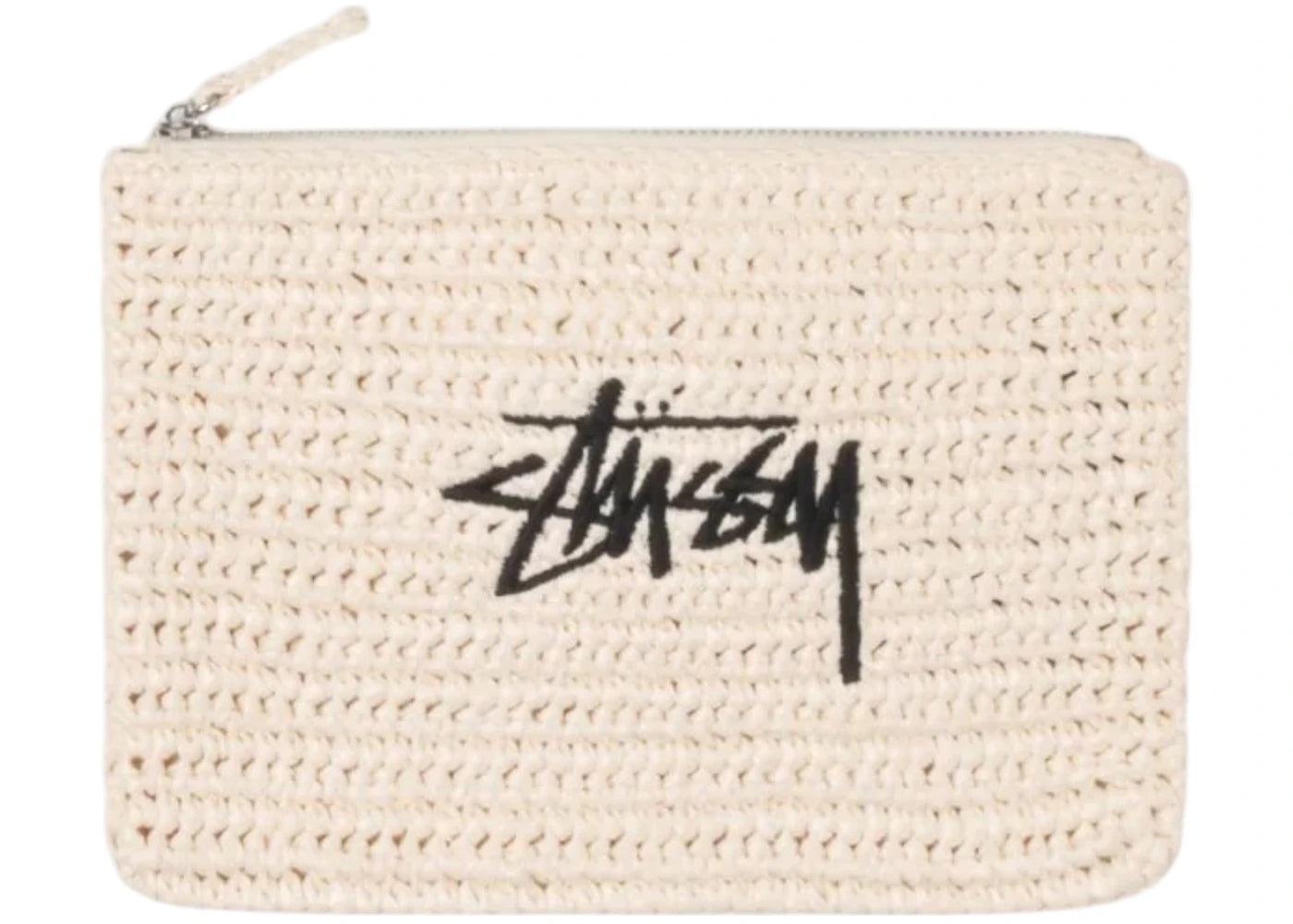 Stussy Woven Zip Pouch Ivory