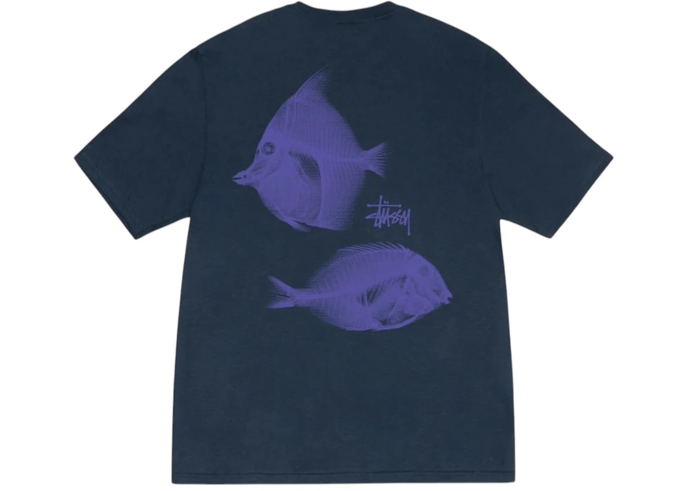 Stussy X-Ray Fishin Tee Navy