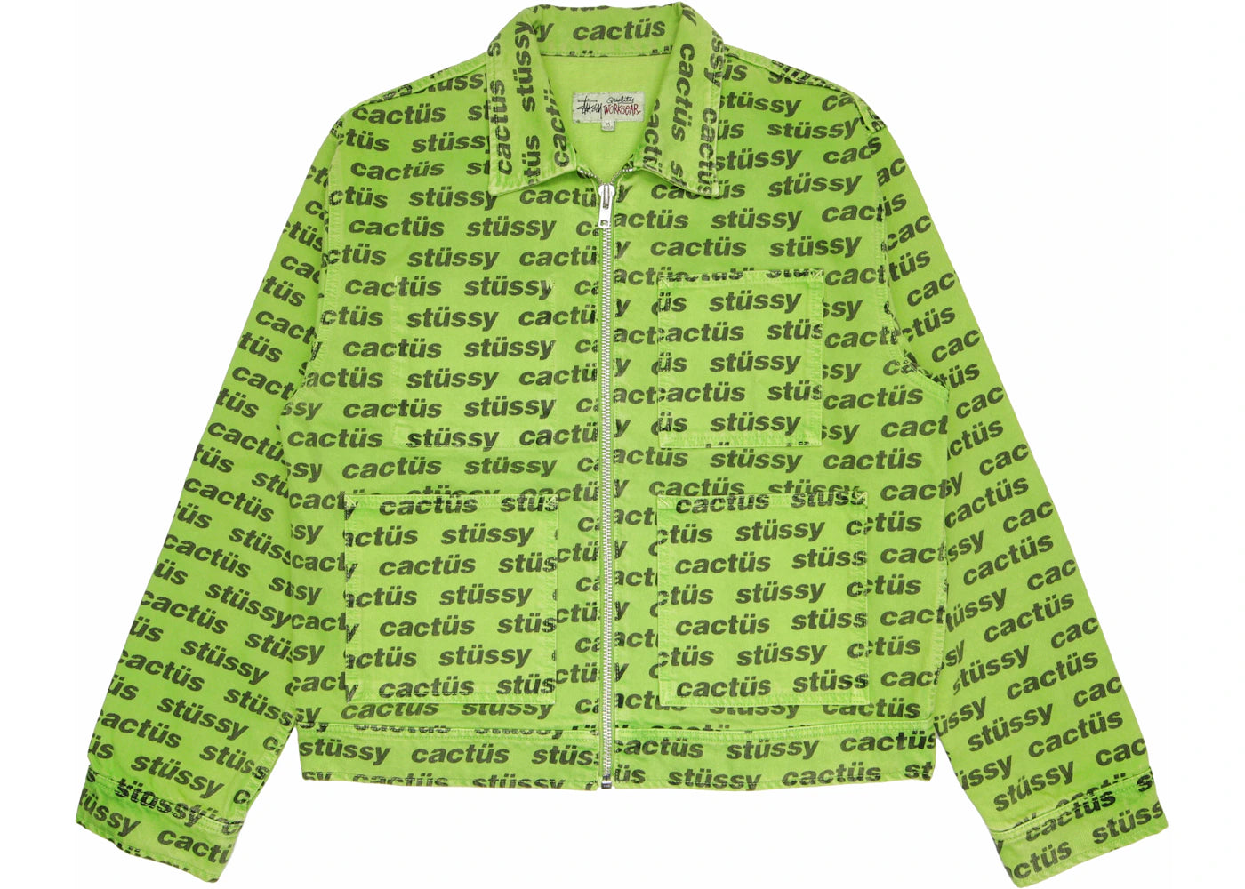Stussy x CPFM Zip Work Jacket Green