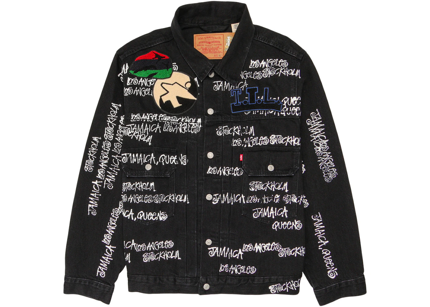 Stussy x Denim Tears x Our Legacy TTL Denim Jacket Black