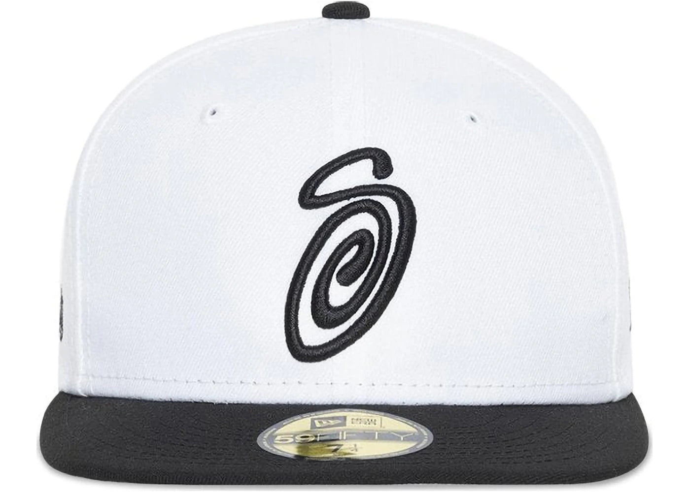 Stussy x New Era Curly S 59Fifty Fitted Cap White/Black