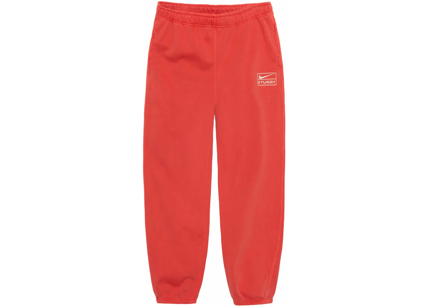 Stussy x Nike Pigment Dyed Fleece Sweatpants (Asia Sizing) Habanero Red