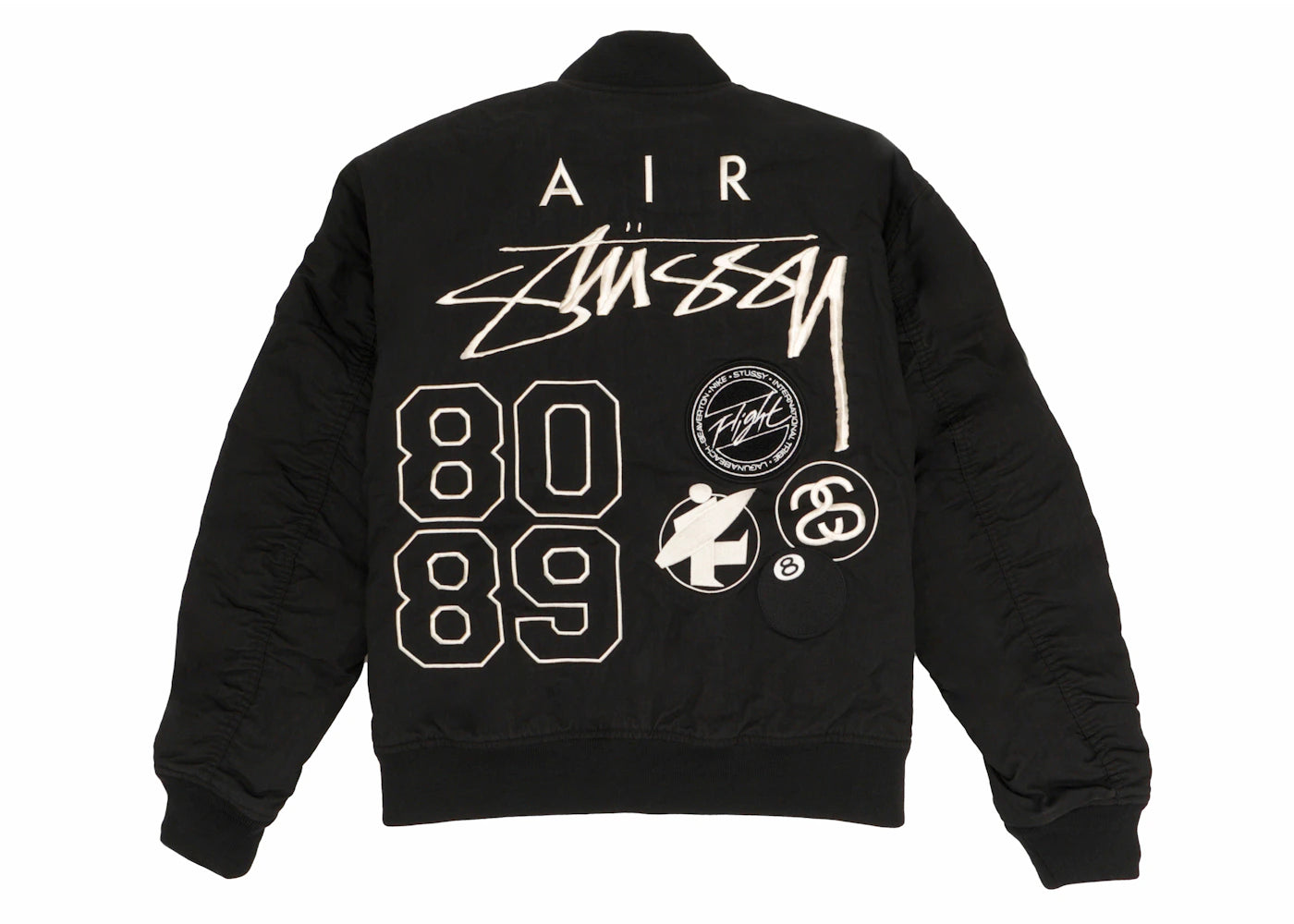 Stussy x Nike Reversible Varsity Jacket (Asia Sizing) Black/Sail
