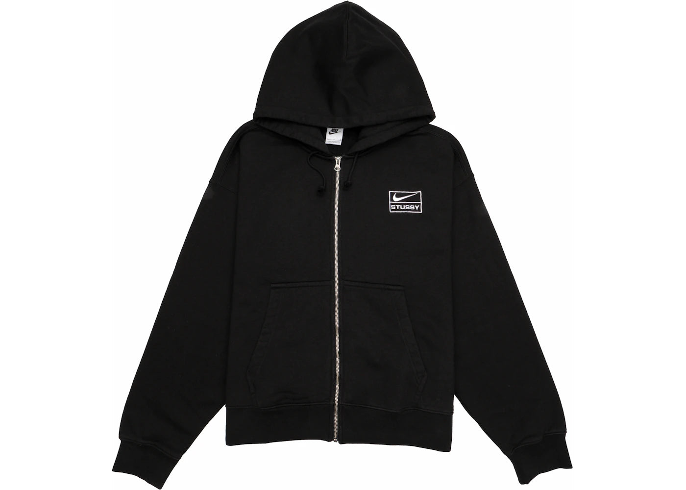 Stussy x Nike Stone Washed Fleece Zip Hoodie (Asia Sizing) Black